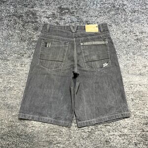 5ive Jungle Jorts Mens 36 Gray Baggy Skater Grunge Vintage Y2K Denim Shorts‎